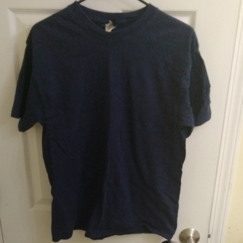 Hanes Classic Blue Crew Neck Short Sleeve Tees